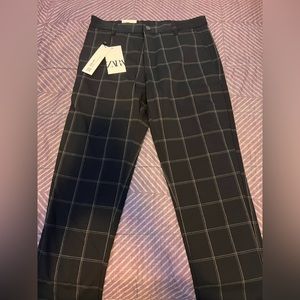 Zara Driver Pants W/ square designs (NEW)